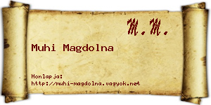 Muhi Magdolna névjegykártya